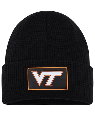 Men's Columbia Black Virginia Tech Hokies Gridiron Cuffed Knit Hat