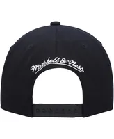 Men's Mitchell & Ness Black Utah Jazz Hardwood Classics Script 2.0 Snapback Hat