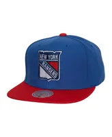 Men's Mitchell & Ness Blue New York Rangers Core Team Ground 2.0 Snapback Hat