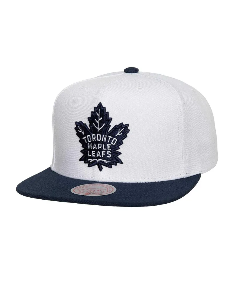 Men's Mitchell & Ness White Toronto Maple Leafs Core Team Ground 2.0 Snapback Hat