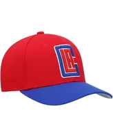 Men's Mitchell & Ness Red, Royal La Clippers Mvp Team Two-Tone 2.0 Stretch-Snapback Hat