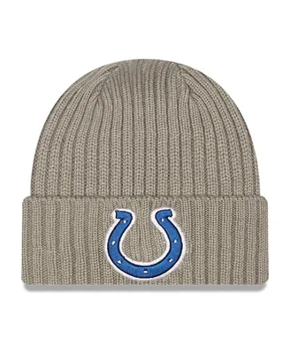 Big Boys and Girls New Era Graphite Indianapolis Colts Core Classic Cuffed Knit Hat