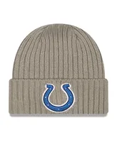 Big Boys and Girls New Era Graphite Indianapolis Colts Core Classic Cuffed Knit Hat