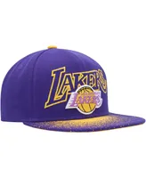 Men's Mitchell & Ness Purple Los Angeles Lakers Hardwood Classics Energy Re-Take Speckle Brim Snapback Hat