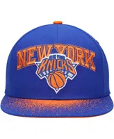 Men's Mitchell & Ness Blue New York Knicks Hardwood Classics Energy Re-Take Speckle Brim Snapback Hat