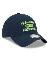 Women's New Era College Navy Seattle Seahawks Formed 9TWENTY Adjustable Hat