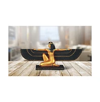 Fc Design 17.5"W Ancient Egyptian Goddess Isis with Open Wings Deity of Life and Magic Black and Gold Statue Home decor Figurine Home Decor Perfect Gi