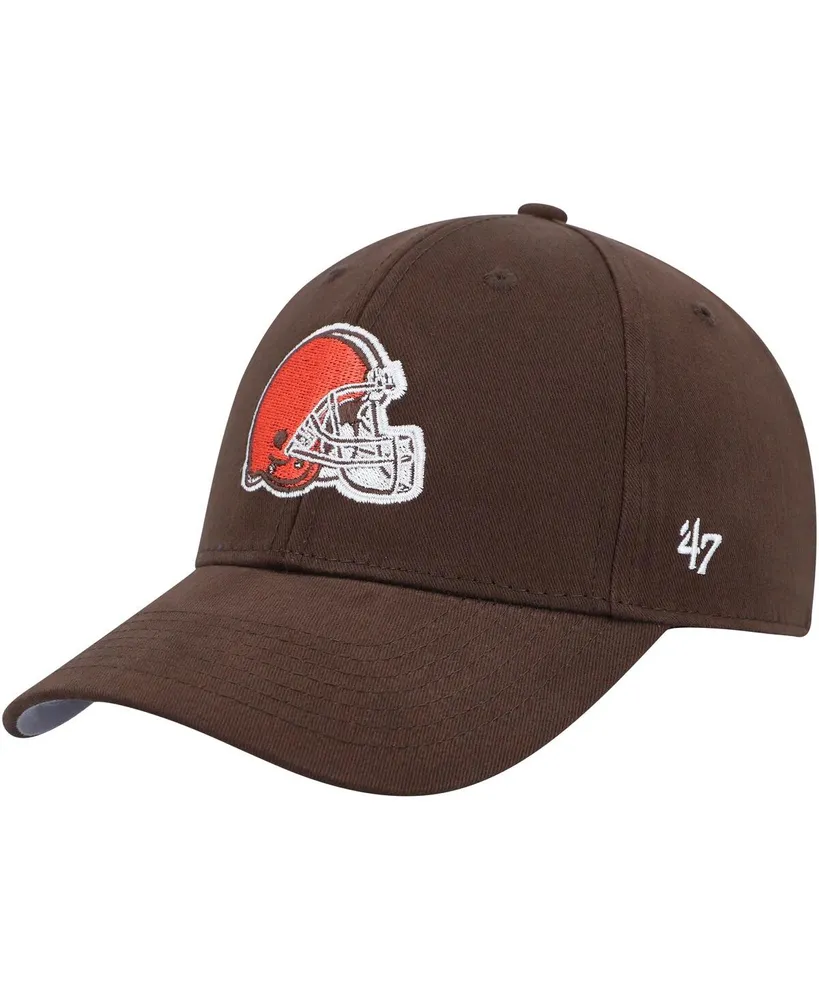 Preschool Boys and Girls '47 Brand Brown Cleveland Browns Team Logo Mvp Adjustable Hat