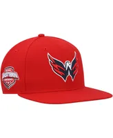 Men's '47 Brand Red Washington Capitals Sure Shot Captain Snapback Hat