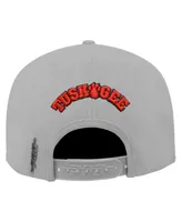 Men's Pro Standard Gray Tuskegee Golden Tigers Evergreen Mascot Snapback Hat