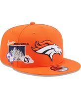 Men's New Era Orange Denver Broncos Icon 9FIFTY Snapback Hat