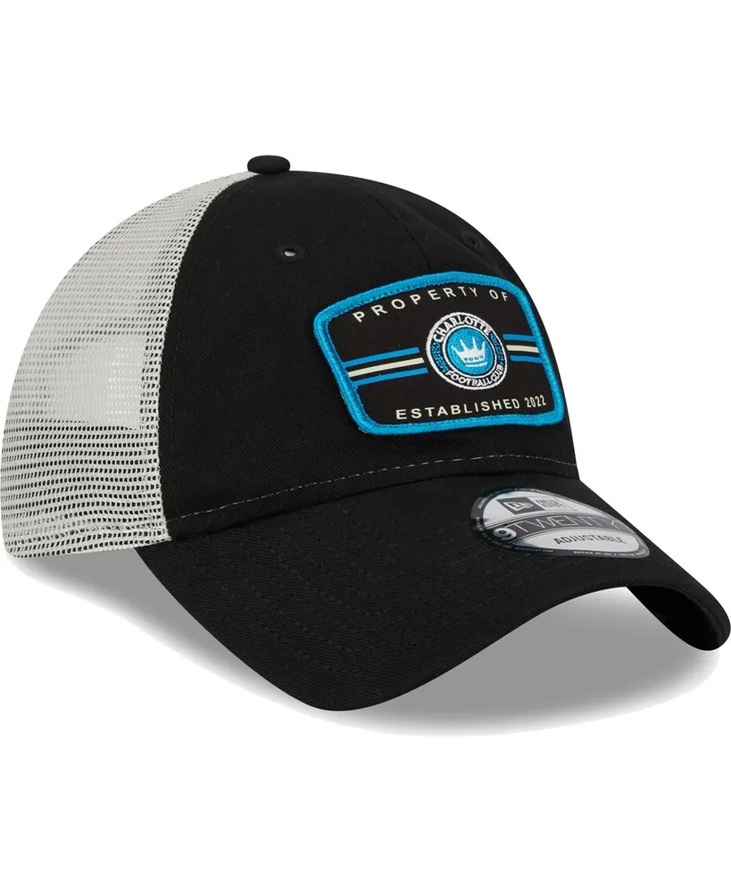 Men's New Era Black Charlotte Fc Property 9TWENTY Snapback Hat