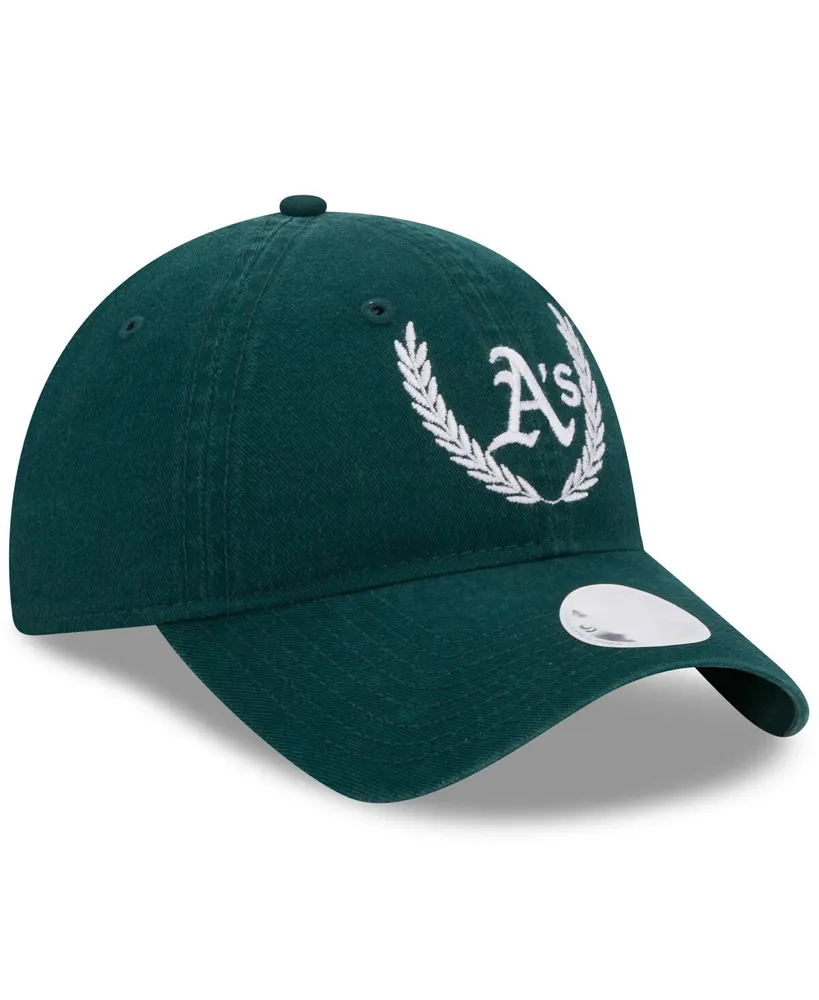 Women's New Era Green Oakland Athletics Leaves 9TWENTY Adjustable Hat