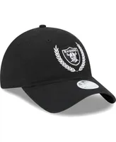 Women's New Era Black Las Vegas Raiders Leaves 9TWENTY Adjustable Hat