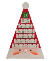 Kurt Adler 19.7" Triangular Santa Head Advent Calender