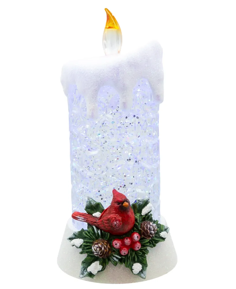 Kurt Adler 8.5" Battery Operated Color Changing Led Lighted Cardinal Candle