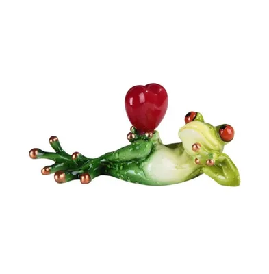 Fc Design 6.5"W Lovely Tree Frog with Red Heart Statue Animal Decoration Figurine Home Decor Perfect Gift for House Warming, Holidays and Birthdays