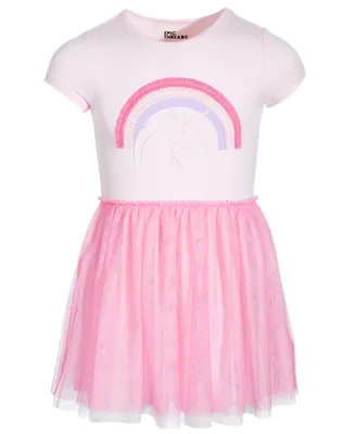 Epic Threads Toddler & Little Girls Short-Sleeve Rainbow Tulle Dress, Created for Macy's