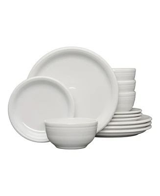Fiesta Bistro Coupe 12-Piece Dinnerware Set, Service for 4