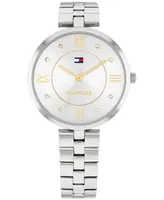 Tommy Hilfiger Women's Quartz Silver-Tone Stainless Steel Watch 34mm