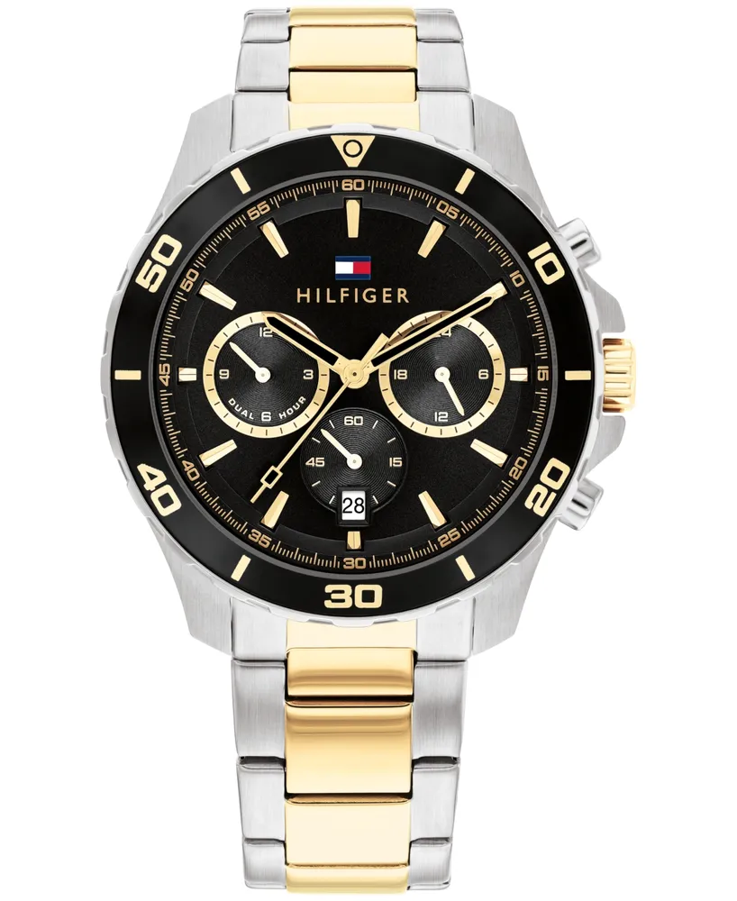 Tommy Hilfiger Men's Multifunction Two-Tone Stainless Steel Watch 43mm