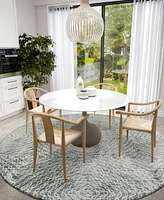 Addison Bravado Outdoor Washable ABV33 8' x Round Area Rug