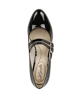 LifeStride Women's True Almond Toe Block Heel Mary Jane Pumps