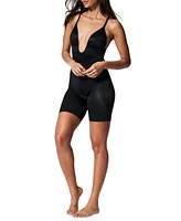 Suit Your Fancy Plunge Low-Back Mid-Thigh Bodysuit