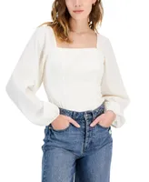And Now This Women's Puff-Sleeve Bodysuit, Created for Macy's