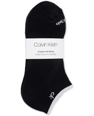 Calvin Klein Women's 6-Pk. Performance Cushion No-Show Socks