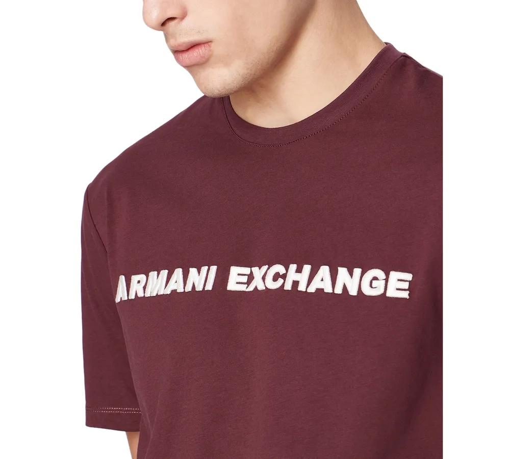 A|X Armani Exchange Men's Classic-Fit Short Sleeve Logo Crewneck T-Shirt