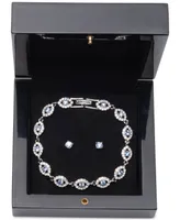 Givenchy 2-Pc. Set Stone & Crystal Link Bracelet Stud Earrings