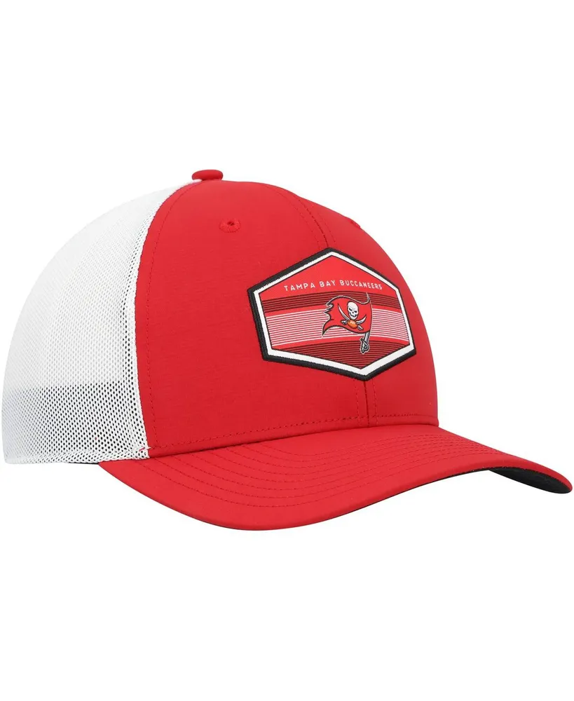 Men's '47 Brand Red Tampa Bay Buccaneers Burgess Trucker Adjustable Hat