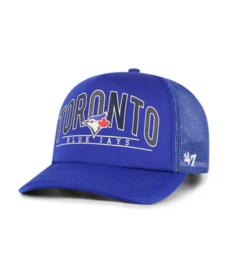 Men's '47 Brand Royal Toronto Blue Jays Backhaul Foam Trucker Snapback Hat