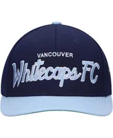 Men's Mitchell & Ness Deep Sea Blue Vancouver Whitecaps Fc Team Script 2.0 Stretch Snapback Hat