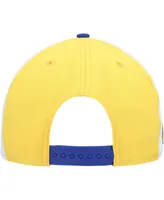 Men's New Era Royal Golden State Warriors Pop Panels 9FIFTY Snapback Hat