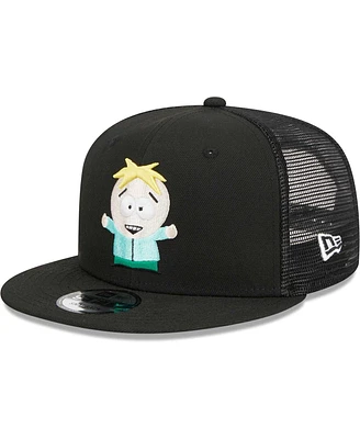 Men's New Era Black South Park Butters Trucker 9FIFTY Snapback Hat