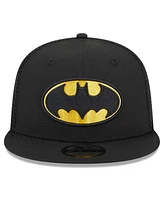 Men's New Era Black Batman Logo Trucker 9FIFTY Snapback Hat