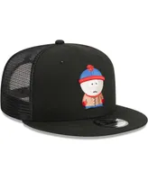 Men's New Era Black South Park Stan Trucker 9FIFTY Snapback Hat