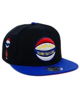 Men's Rings & Crwns Black Harlem Globetrotters Snapback Adjustable Hat