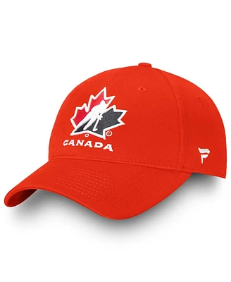 Men's Fanatics Red Hockey Canada Core Adjustable Hat