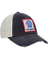 Men's American Needle Navy, Cream Pabst Blue Ribbon Orville Snapback Hat