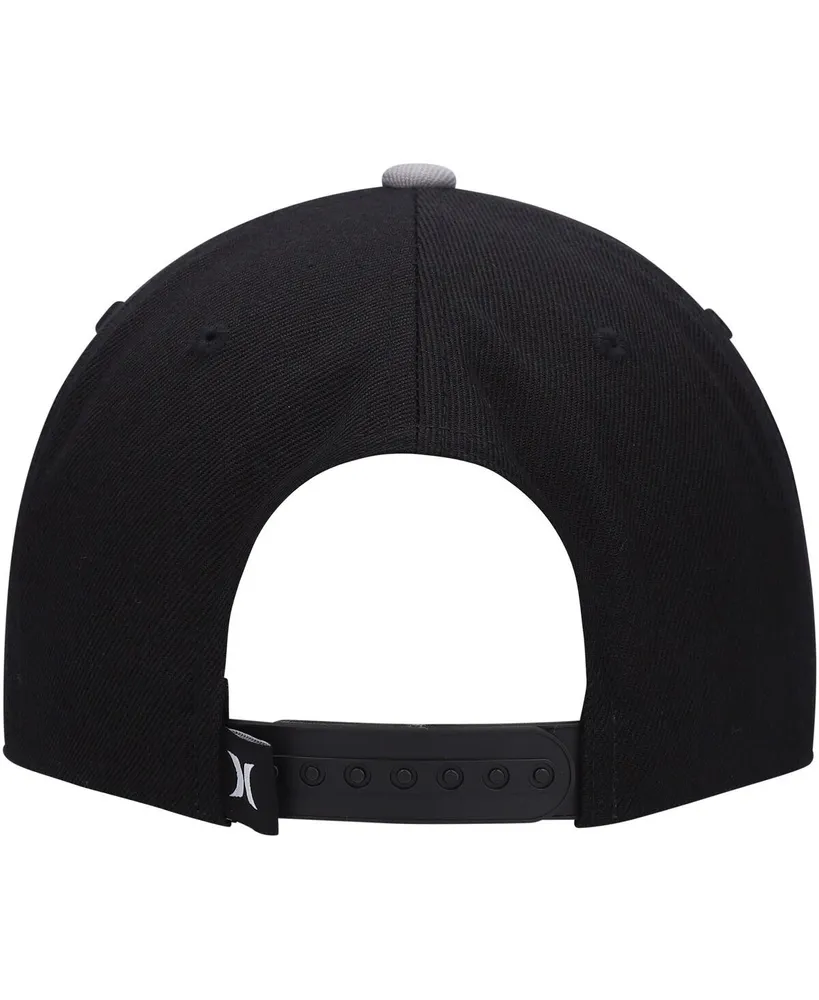 Men's Hurley Black, Gray Tahoe Snapback Hat