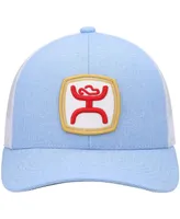 Men's Hooey Light Blue, White Zenith Trucker Snapback Hat