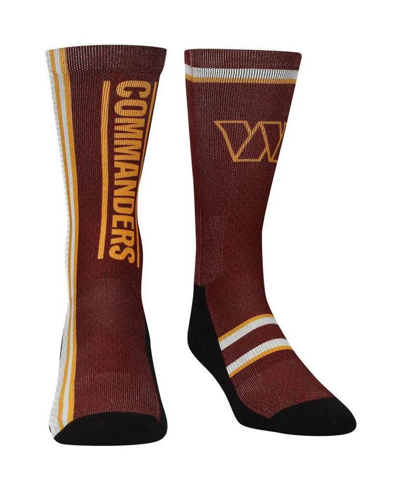 Rock 'Em Youth Boys and Girls Socks Burgundy Washington Commanders Logo  Sketch Crew Socks - Macy's