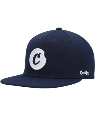 Men's Cookies Navy C-Bite Snapback Hat