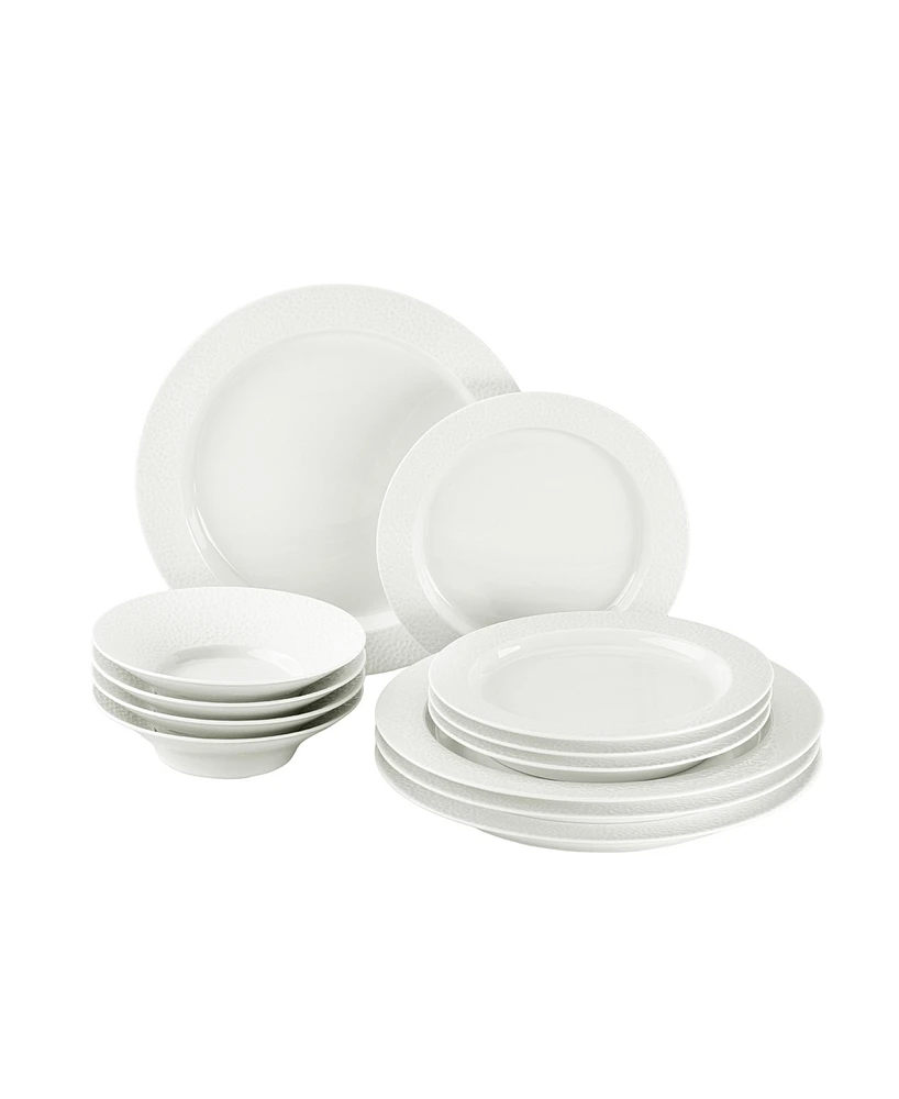 Porland Iris 12 Legacy 12 Piece Dinnerware Set, Service for 4