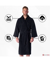 Alpine Swiss Pure Cotton Men Terry Cloth Bathrobe Super Absorbent Hotel Spa Robe
