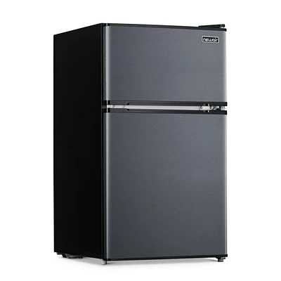 Newair 3.1 Cu. Ft. Compact Mini Refrigerator with Freezer in Gray
