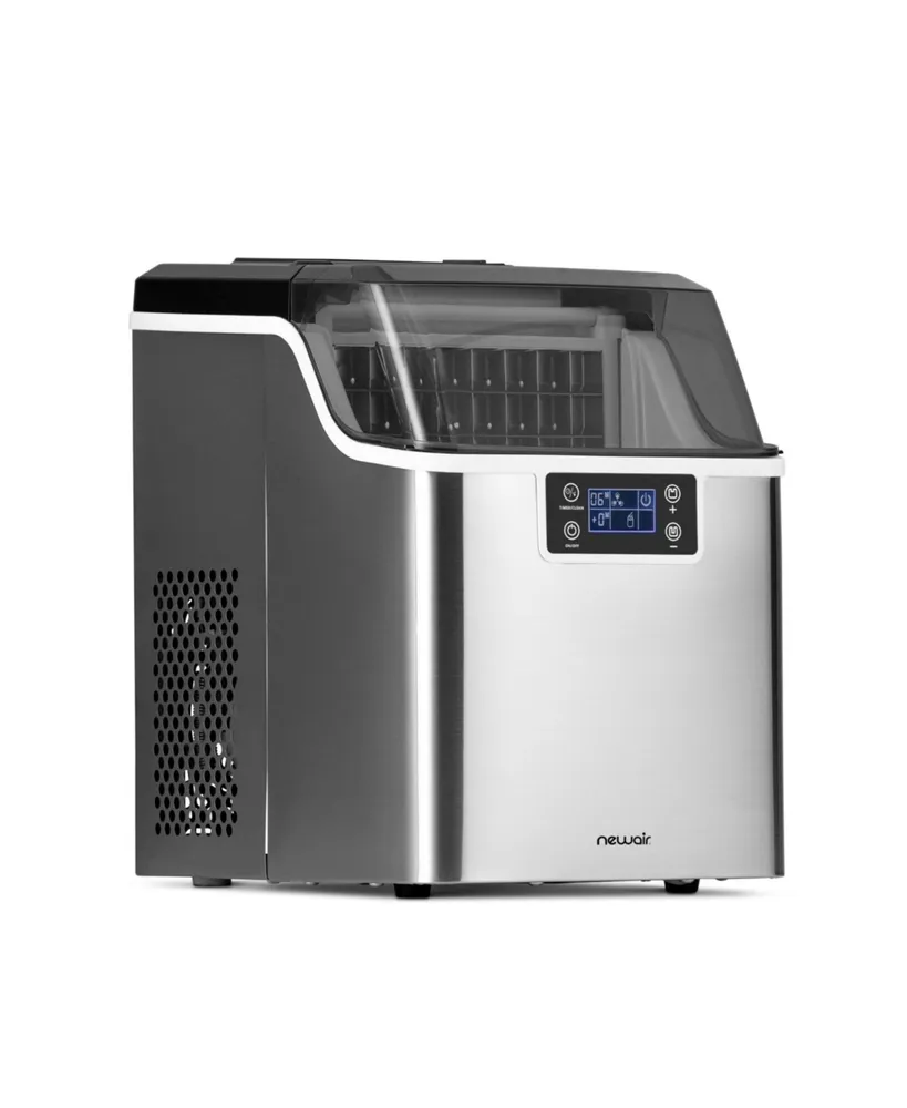 Newair 26 lbs. Nugget Countertop Ice Maker with Soft Chewable Pebble Ice,  Self-Cleaning, Easy-Pour Waterspout, Perfect for Home, Kitchen, Office